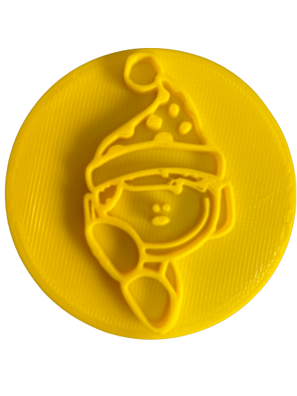 Cupcake Stamp 6cm Christmas Elf