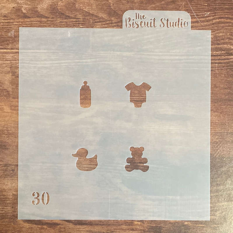 Biscuit Studio Baby Girl Stencil Set 5pc