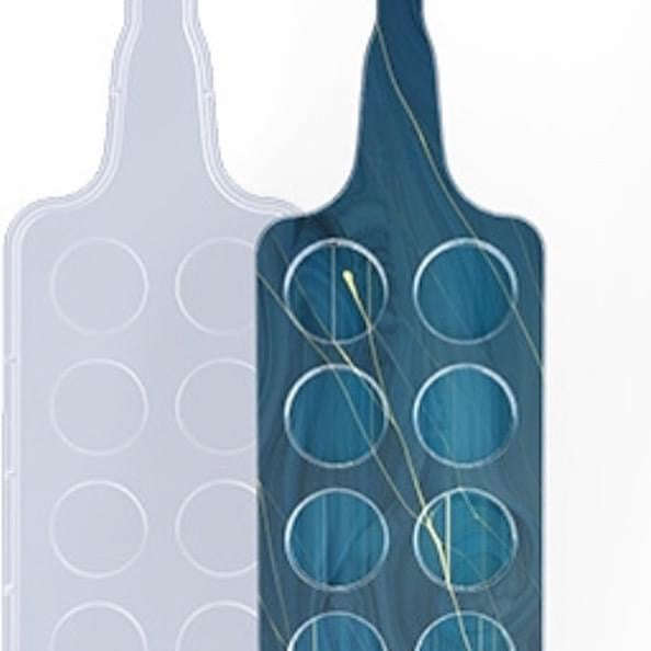 Silicone resin mould, shot glass serving tray
