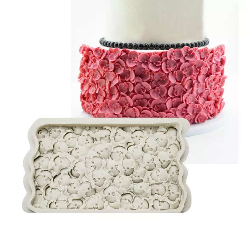 Hydrangea Flower silicone onlay mat, F