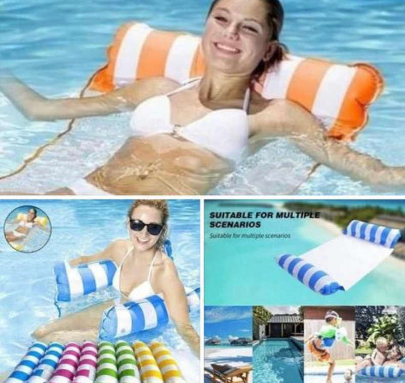 Swimming water floating net , Orange130x69cm