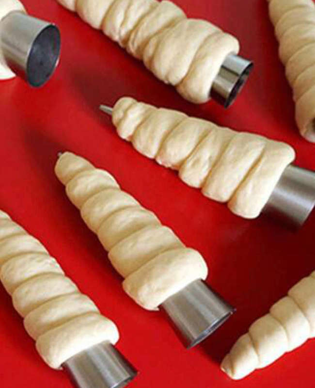 3 Piece Cream Horn Pastry Horn Formers