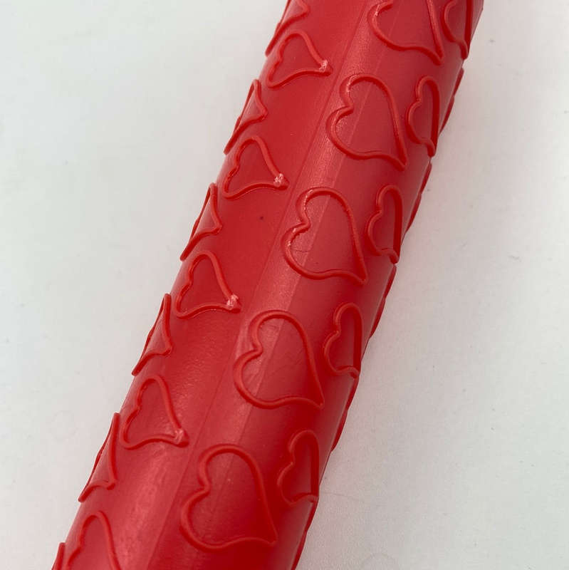 Embossed Rolling Pin Heart 25cm