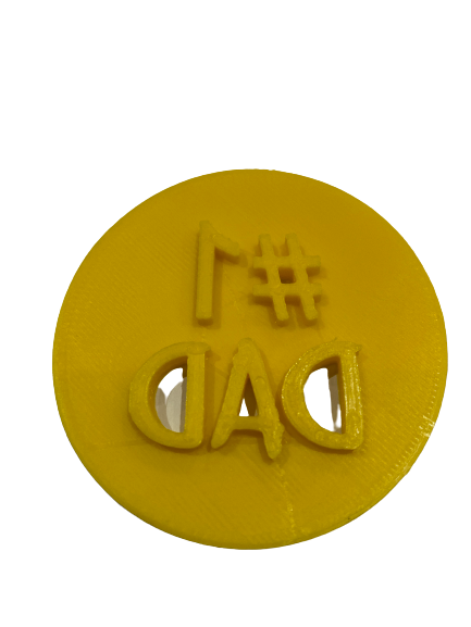 Cupcake Stamp 6cm # 1 Dad Fathers Day
