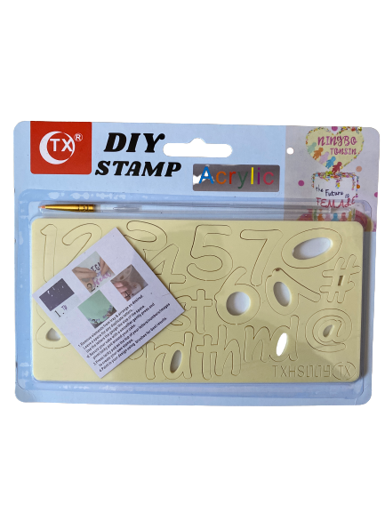 Acrylic Cake Stamp Number