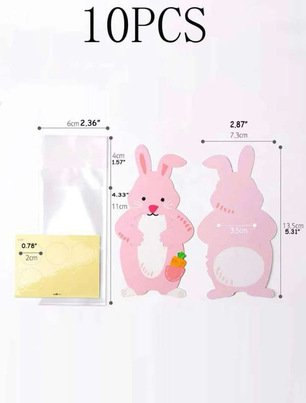 Cardboard Bunny with Plastic Bag