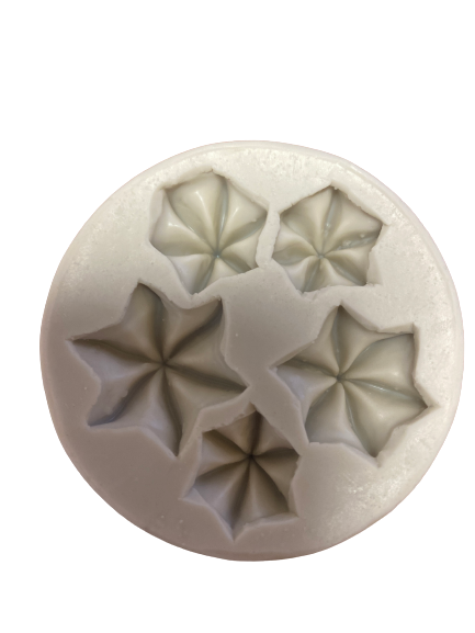 Star flower silicone mould, biggest flower 3.6cm