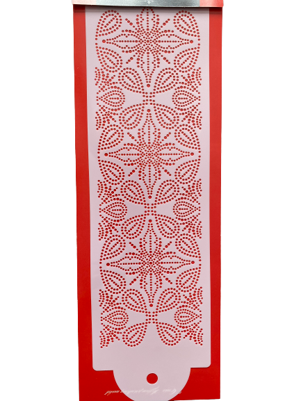 Flower Decorating Stencil,size of stencil 12x38cm G
