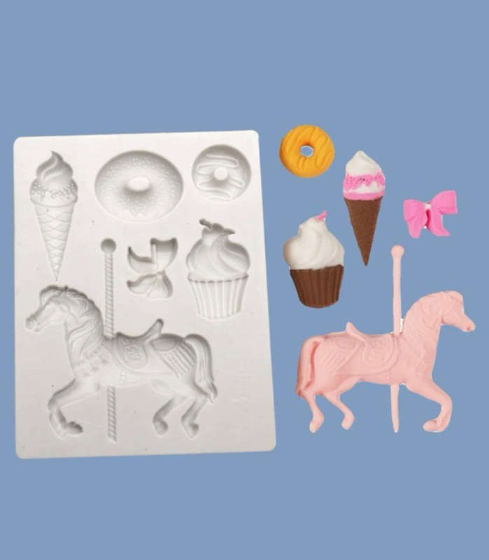 Silicone Mould Carousel Horse