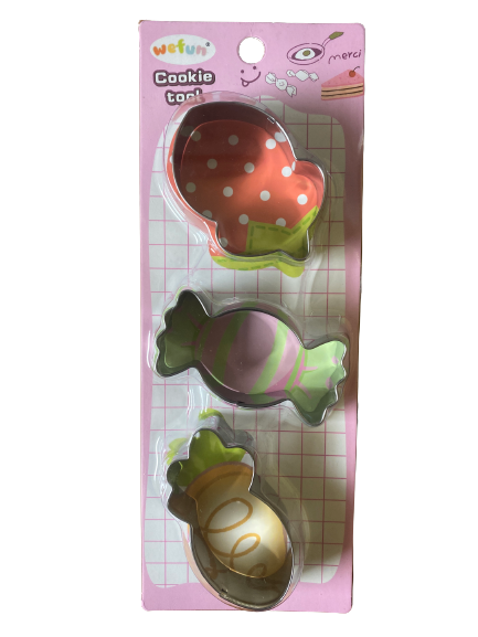 Metal Cookie Cutter Strawberry Carrot Candy