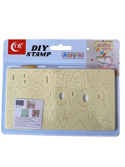 Acrylic Cake Stamp Alphabet