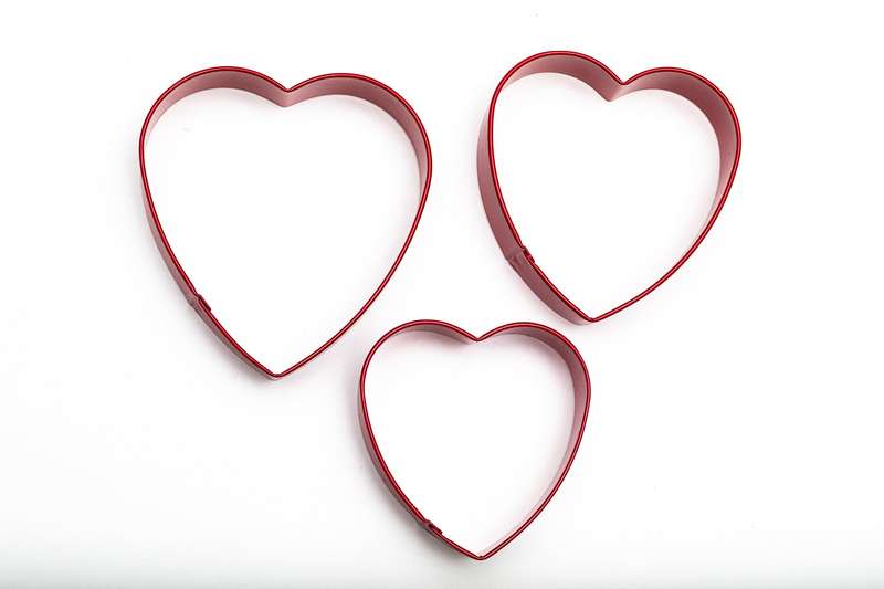 Heart Metal cutter set 3piece