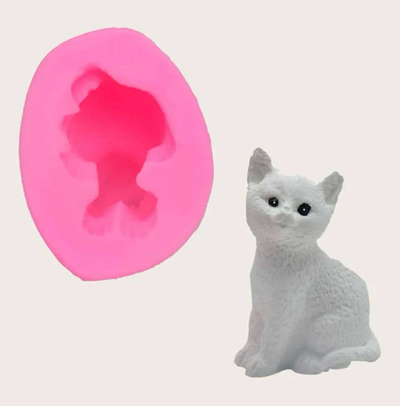 Silicone Mould 3D Cat