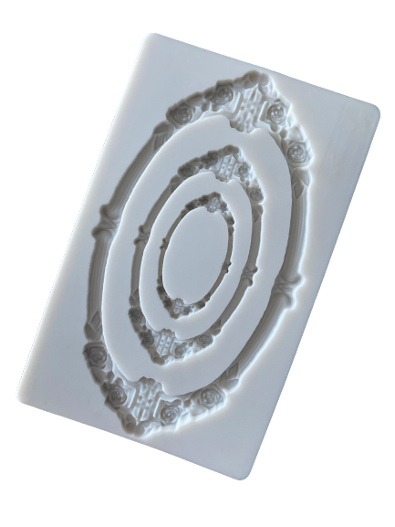 Vintage Frame  Sugar Paste Silicone Mould