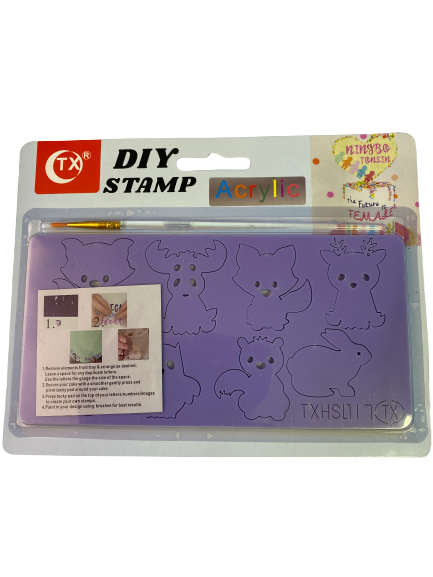 Acrylic Cake Stamp Wild Animals