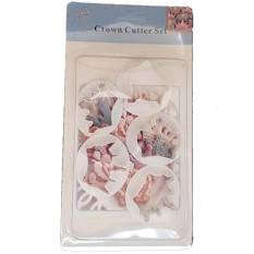 Crown plastic cupcake cutter set