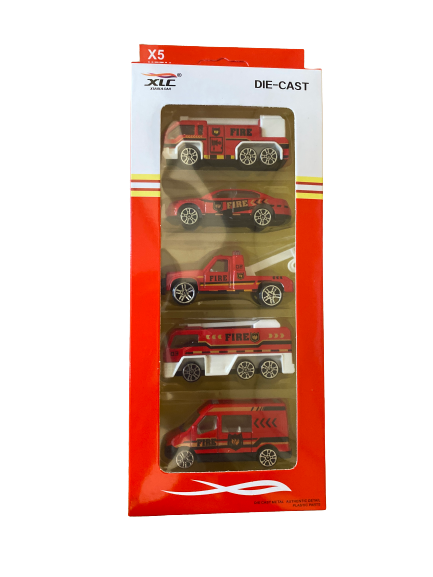 Die Cast fire trucks 5pcs