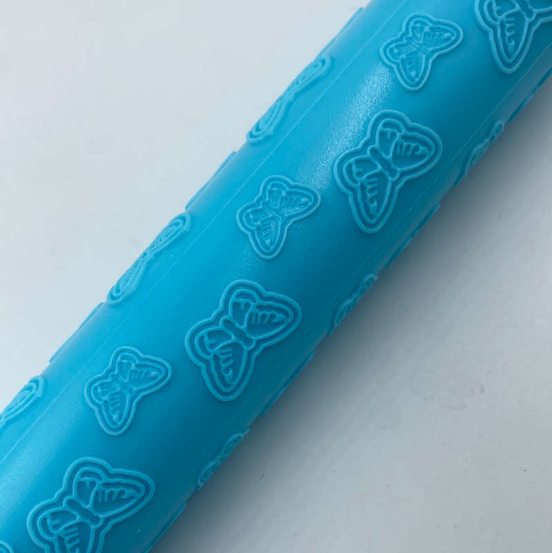 Embossed Rolling Pin Butterfly 25cm