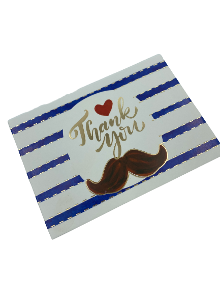 Card Thank You 12x8cm