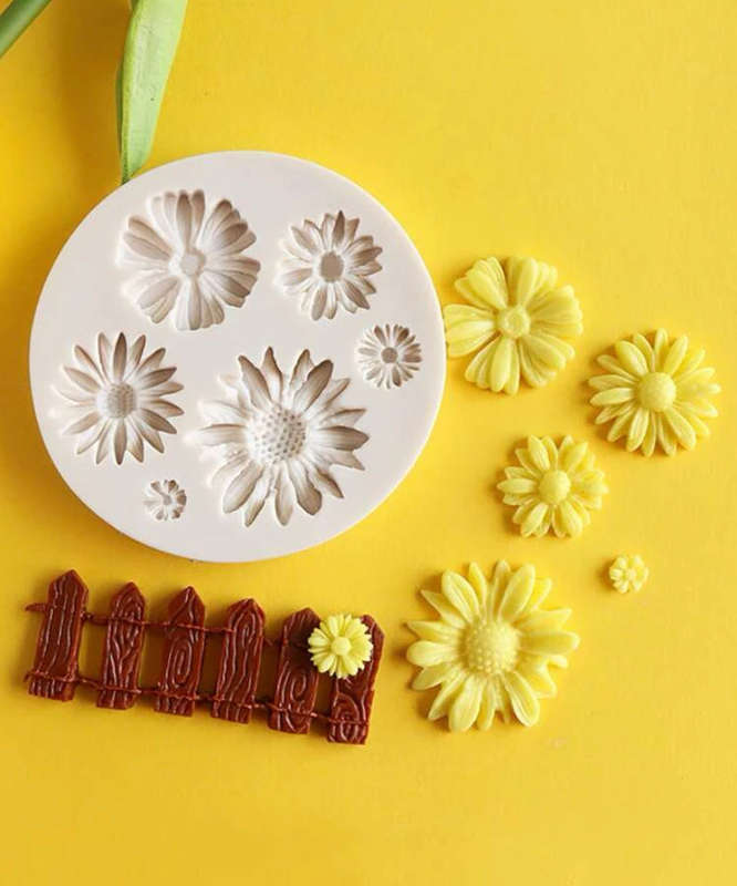 Silicone Mould Daisy Flower Variety