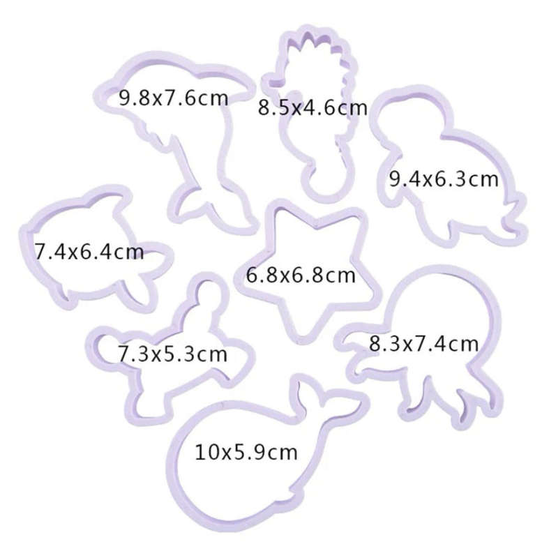 Under the sea plastic cookie cutters