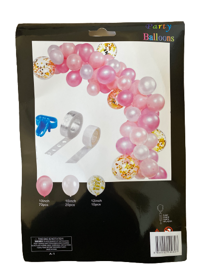 A-1 Balloon Arch Garland Pink 100pcs