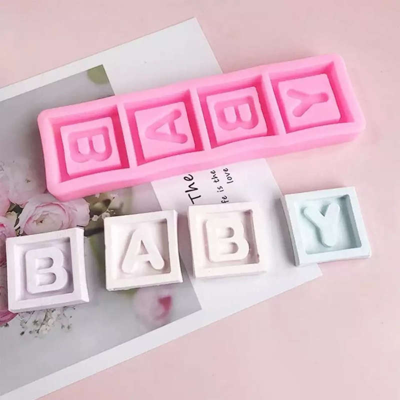 Baby blocks silicone mould, block 3.4cm