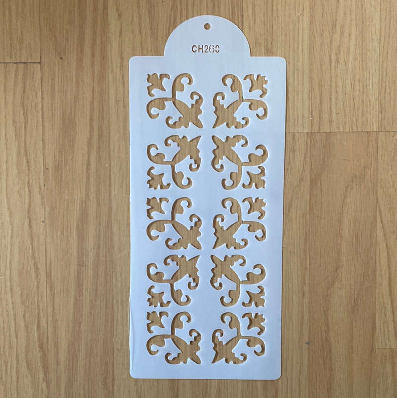 Cake Decorating Stencil CH260