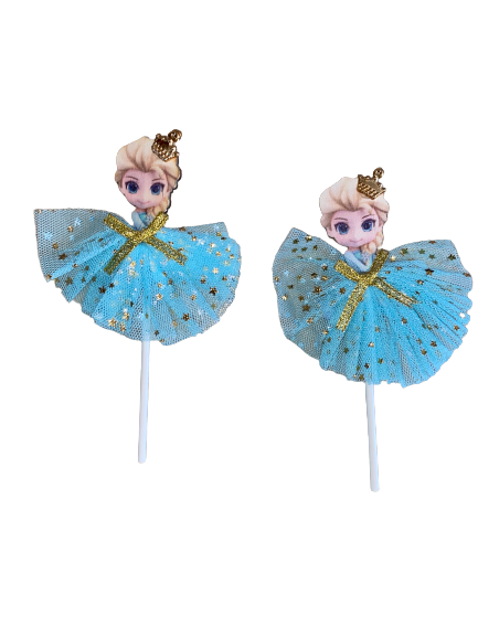 Frozen Wooden topper with tule