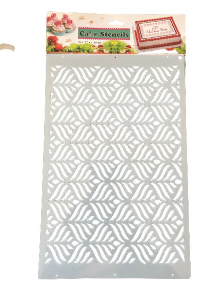 Cake Decorating Stencil Leaves 7.5x11.5"