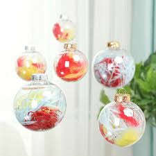 6cm Empty Christmas Bauble Silver Cap