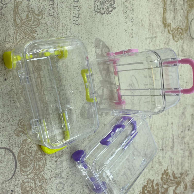 Plastic Suitcase Sweet Container Yellow