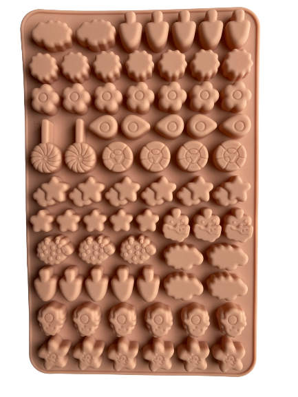 Silicone mould gummy, lollipop, cloud, sheep and star