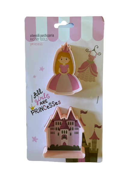 Plastic cookie cutter Princess and castle