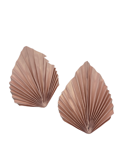 Paper Palm Leaf Pink Cake Topper 2 per pack