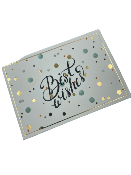 Card Best Wishes 12x8cm