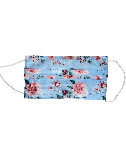 Disposable masks flowers, 50 per pack