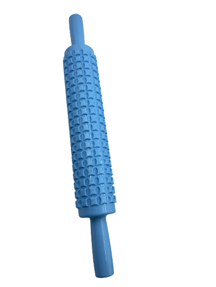Square embossed Fondant rolling pin, 25cm without handles