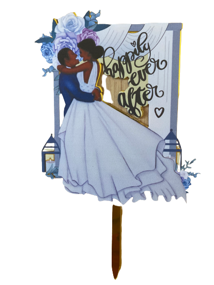 Nr336 Acrylic Cake Topper Wedding Small