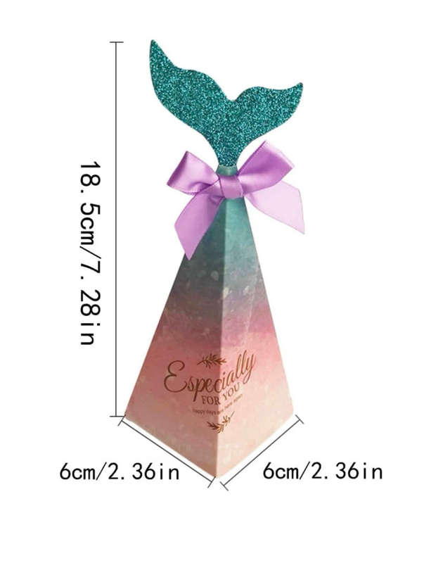 Cardboard Mermaid Box 5pc