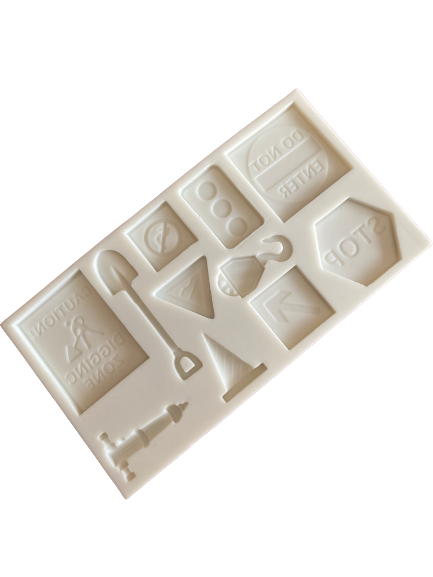 Silicone Mould Fondant  Traffic Signs
