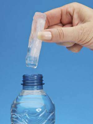 Water bottle ice stick tray