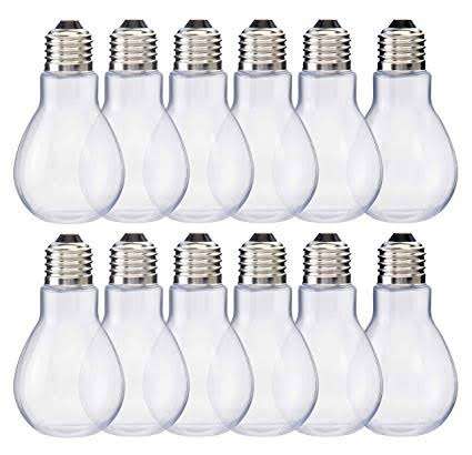 Plastic Light Bulb Container 14cm