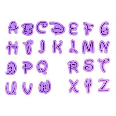 DISNEY  Alphabet Fondant Cutter plastic