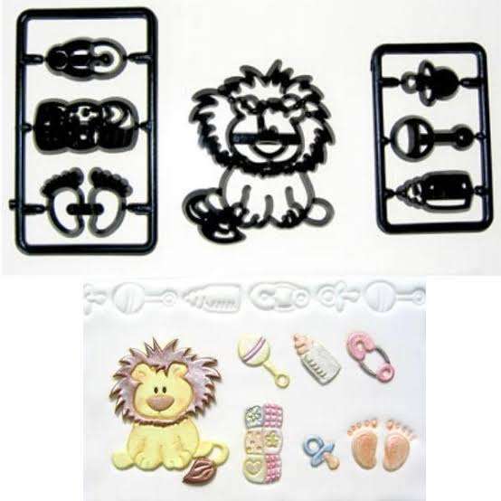 Lion baby plastic cutter set patchwork, S830