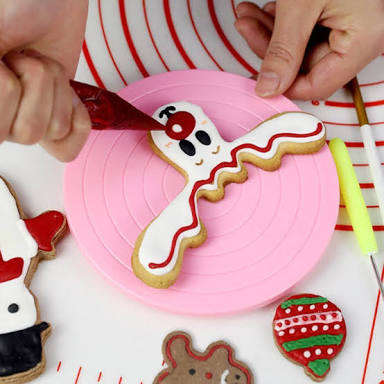 Mini Rotating cake turntable plastic 14cm