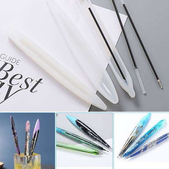 Pen soft silicone mould for resin jewelry