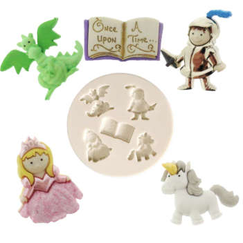 Silicone Mould Fairy tale, Knight and Princess