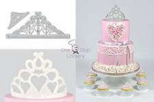 2pc Tiara plastic fondant cutter