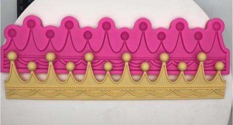 Small Crown Silicone mould, 20.7x5.4cm